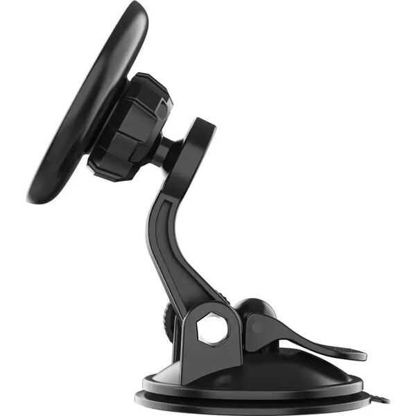 4kom.pl Uchwyt samochodowy N50 magnetyczny MagSafe na deskę / do kratki Black 11951134 9589046925771