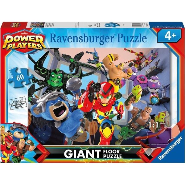 Ravensburger Puzzle 60el podłogowe Power Players Giant 031184 Ravensburger 11956682 4005556031184