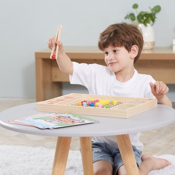 Viga Toys VIGA Drewniana Gra Kulki Złap i Dopasuj Układanka 11963672 6971608445743