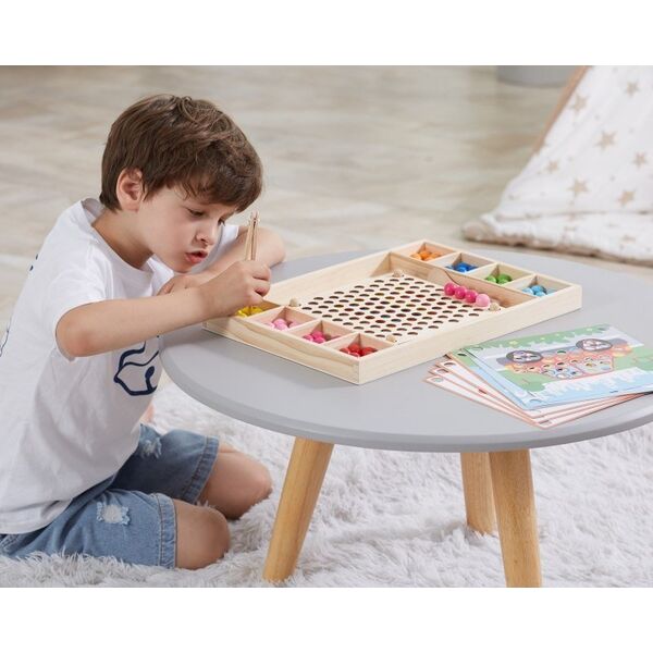 Viga Toys VIGA Drewniana Gra Kulki Złap i Dopasuj Układanka 11963672 6971608445743