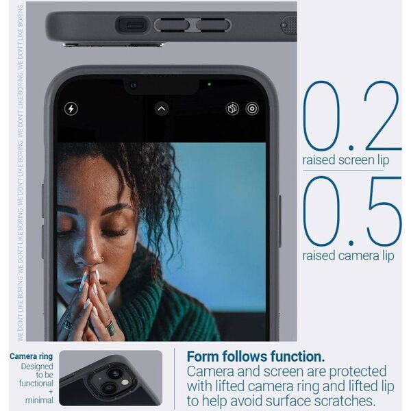 Spigen Etui Spigen Caseology Skyfall do iPhone 14 Plus 6,7" Czarny/Matter Black ACS04924 11987164 810083831565