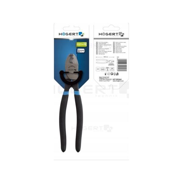 Högert Technik Szczypce do cięcia przewodów 200 mm, CrV 12110164 5901867125569