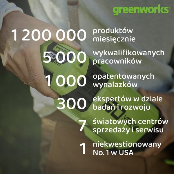 Greenworks 24V gwoździarka Greenworks GD24BN 12134865 6952909078632