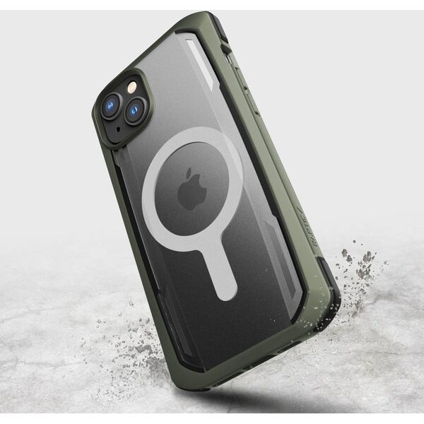 Raptic Secure Case etui iPhone 14 Plus z MagSafe pancerny pokrowiec zielony 12176233 6950941493529