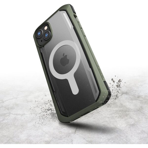 Raptic Secure Case etui iPhone 14 Plus z MagSafe pancerny pokrowiec zielony 12176233 6950941493529