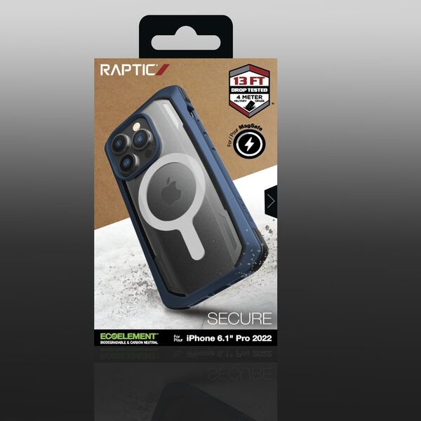 Raptic Secure Case etui iPhone 14 Pro z MagSafe pancerny pokrowiec niebieski 12176234 6950941493482