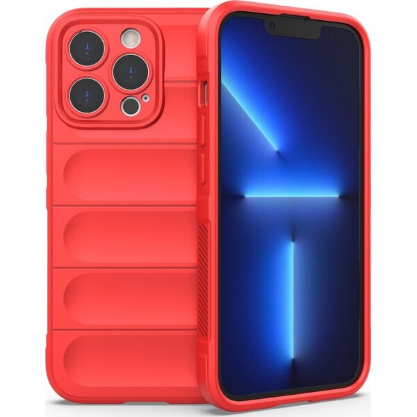 Hurtel Magic Shield Case etui do iPhone 13 Pro elastyczny pancerny pokrowiec czerwony 12176432 9145576258552