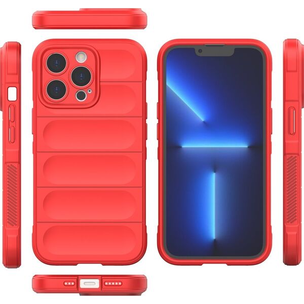 Hurtel Magic Shield Case etui do iPhone 13 Pro elastyczny pancerny pokrowiec czerwony 12176432 9145576258552
