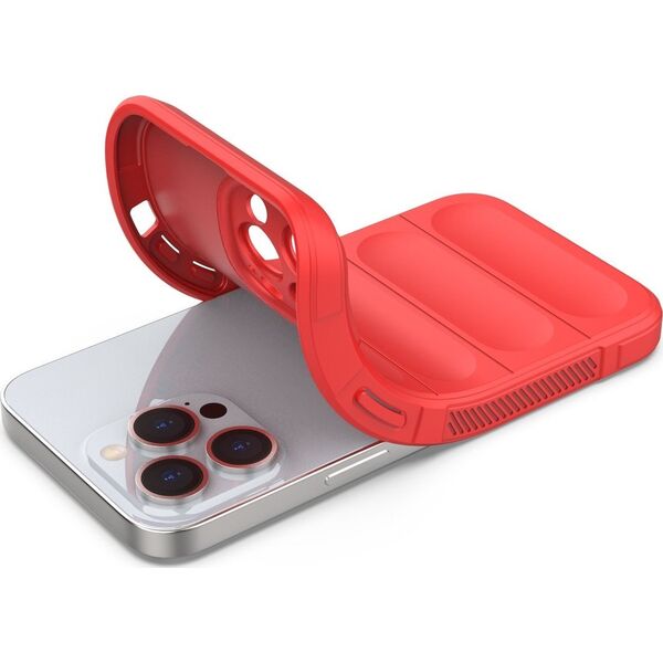 Hurtel Magic Shield Case etui do iPhone 13 Pro elastyczny pancerny pokrowiec czerwony 12176432 9145576258552