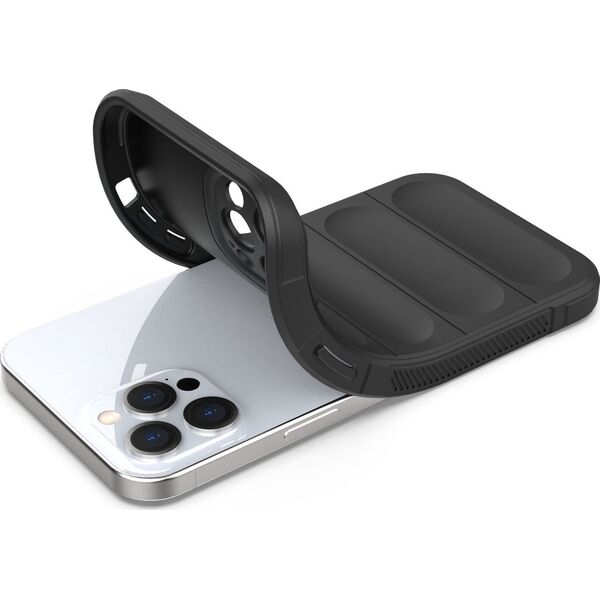Hurtel Magic Shield Case etui do iPhone 12 Pro Max elastyczny pancerny pokrowiec ciemnoniebieski 12176437 9145576258477