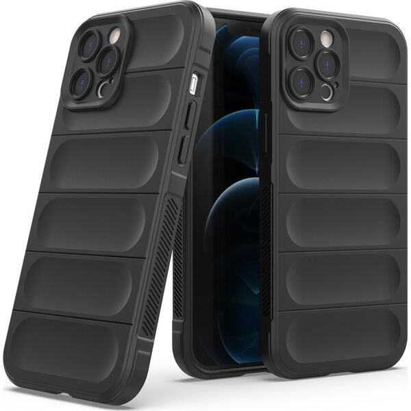 Hurtel Magic Shield Case etui do iPhone 12 Pro Max elastyczny pancerny pokrowiec ciemnoniebieski 12176437 9145576258477