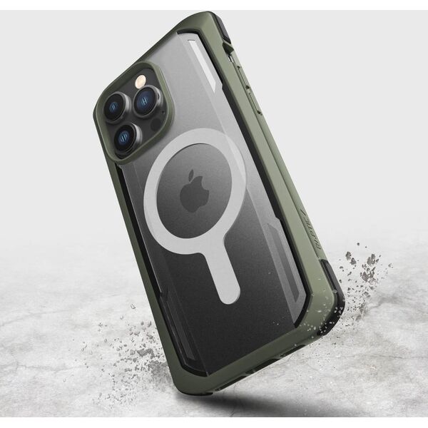 Raptic Secure Case etui iPhone 14 Pro z MagSafe pancerny pokrowiec zielony 12178552 6950941493499