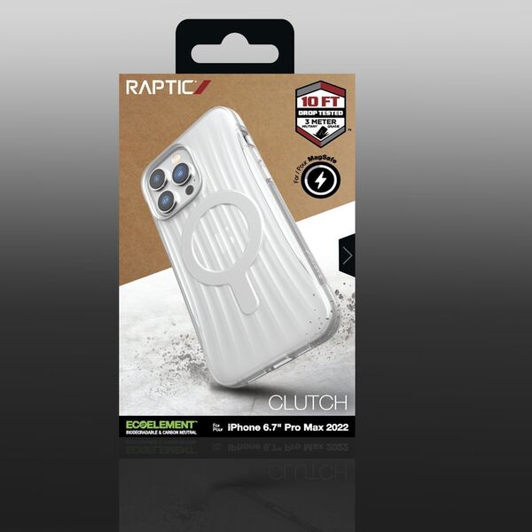 Raptic Clutch Built Case etui iPhone 14 Pro Max z MagSafe pokrowiec plecki przezroczysty 12178555 6950941493291