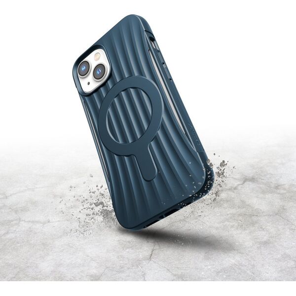 Raptic Clutch Built Case etui iPhone 14 z MagSafe pokrowiec plecki niebieski 12178559 6950941493222