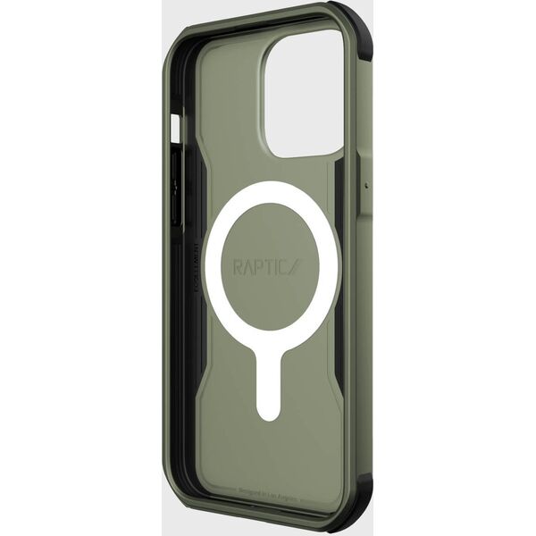 Raptic Fort Case etui iPhone 14 Pro Max z MagSafe pancerny pokrowiec zielony 12178566 6950941493659
