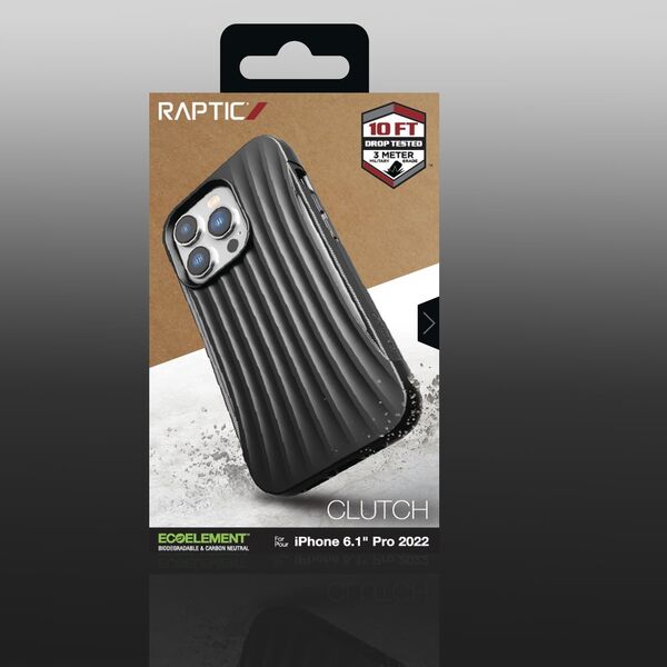 Raptic Clutch Case etui iPhone 14 Pro pokrowiec plecki czarny 12178571 6950941494168