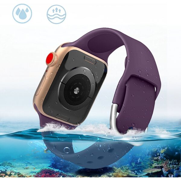 Hurtel Silicone Strap APS silikonowa opaska do Watch 8 / 7 / 6 / 5 / 4 / 3 / 2 / SE (41 / 40 / 38mm) pasek bransoleta do zegarka miętowy 12179835 9145576259238