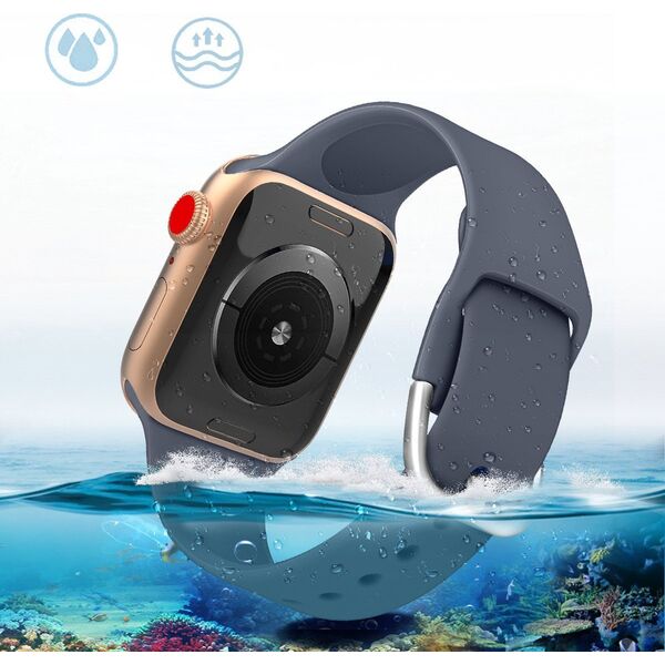 Hurtel Silicone Strap APS silikonowa opaska do Watch 8 / 7 / 6 / 5 / 4 / 3 / 2 / SE (41 / 40 / 38mm) pasek bransoleta do zegarka miętowy 12179835 9145576259238
