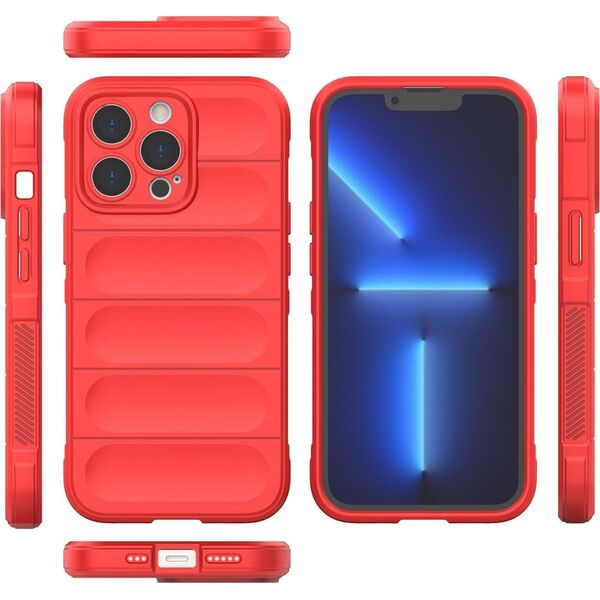 Hurtel Magic Shield Case etui do iPhone 13 Pro Max elastyczny pancerny pokrowiec czerwony 12179838 9145576258606