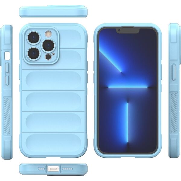 Hurtel Magic Shield Case etui do iPhone 13 Pro elastyczny pancerny pokrowiec jasnoniebieski 12179841 9145576258583