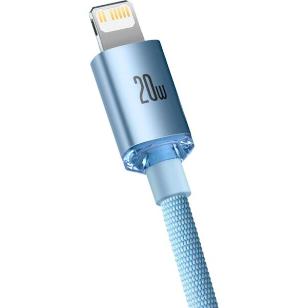 Kabel USB Baseus USB-C - Lightning 1.2 m Jasnoniebieski (BSU3637) 12180052 6932172614461