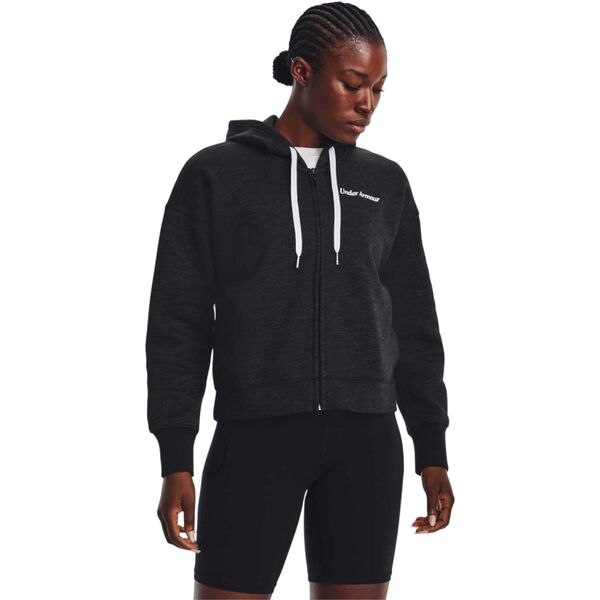 Under Armour Under Armour Essential Fleece Script FZ Hoodie 1374106-001 Czarne XS 12192772 196039084538