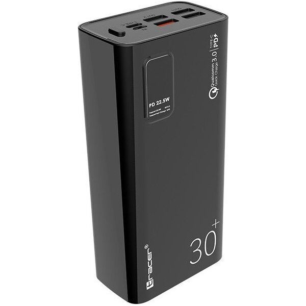 Powerbank Tracer Modi 30000mAh Czarny 12269624 5907512869130