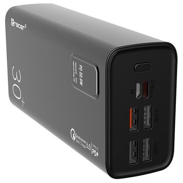 Powerbank Tracer Modi 30000mAh Czarny 12269624 5907512869130