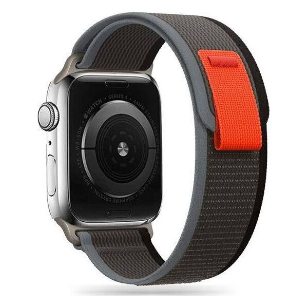 Tech-Protect TECH-PROTECT NYLON APPLE WATCH 4 / 5 / 6 / 7 / 8 / SE / ULTRA (42 / 44 / 45 / 49 MM) BLACK/ORANGE 12278677 9490713929742