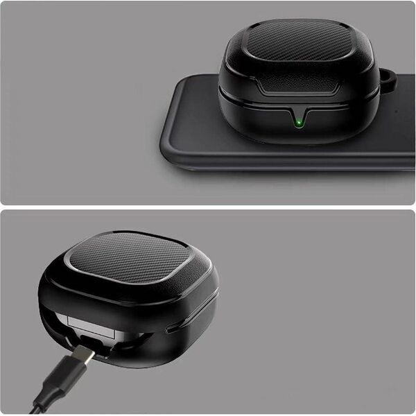 Tech-Protect TECH-PROTECT ROUGH CARBON SAMSUNG GALAXY BUDS 2 PRO / 2 / LIVE / PRO BLACK 12278731 9589046926358