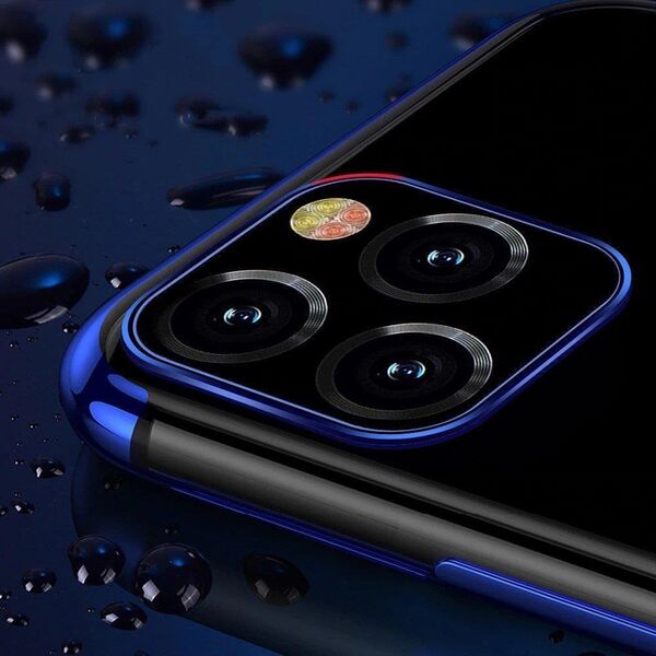 Hurtel Clear Color case żelowy pokrowiec etui z metaliczną ramką Xiaomi Redmi Note 11 Pro+ 5G / 11 Pro 5G / 11 Pro niebieski 12291760 9145576264430