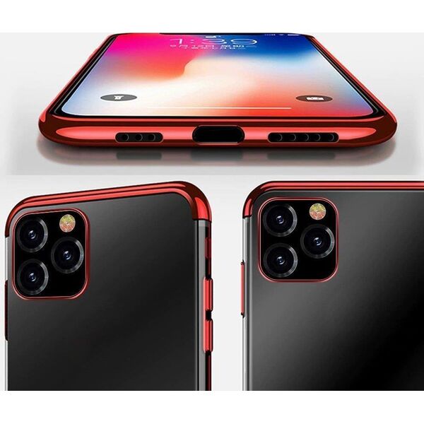 Hurtel Clear Color case żelowy pokrowiec etui z metaliczną ramką Xiaomi Redmi Note 11 Pro+ 5G / 11 Pro 5G / 11 Pro niebieski 12291760 9145576264430