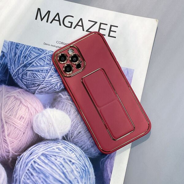 Hurtel New Kickstand Case etui do iPhone 12 Pro z podstawką czerwony 12294498 9145576259894