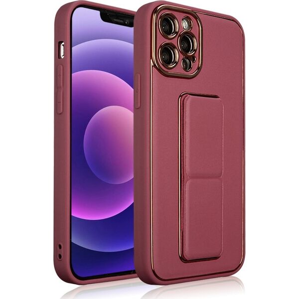 Hurtel New Kickstand Case etui do iPhone 12 Pro z podstawką czerwony 12294498 9145576259894
