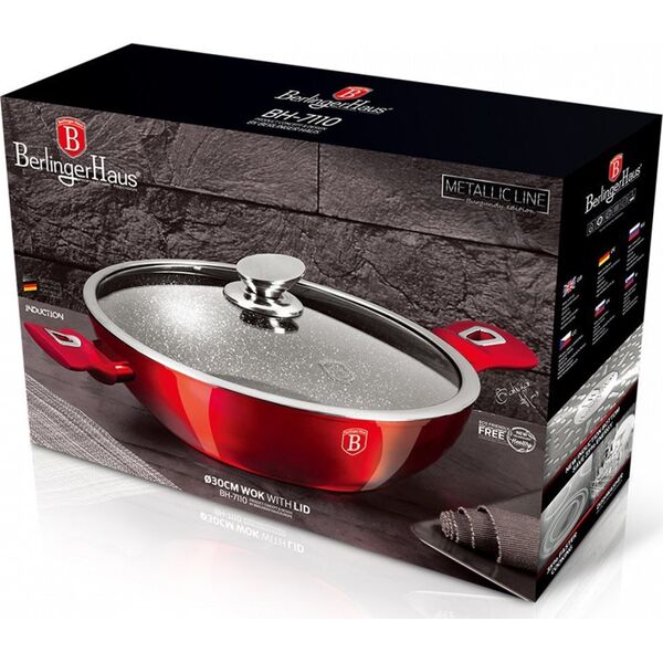 Patelnia Berlinger Haus GARNEK GRANITOWY WOK 28cm BERLINGER HAUS BH-7110 12297371 5999108431869