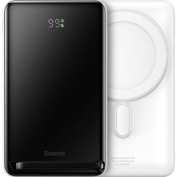 Powerbank Baseus Magnetic Bracket 10000 mAh Biały 12297436 6932172614614