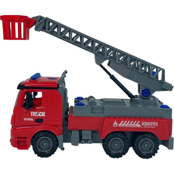 LeanToys Straż Pożarna Do Rozkręcania Czerwona DIY Śrubokręt 12297513 5904665998632