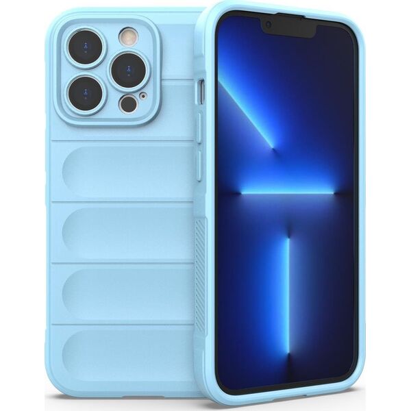 Hurtel Magic Shield Case etui do iPhone 13 Pro Max elastyczny pancerny pokrowiec jasnoniebieski 12299419 9145576258637