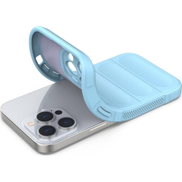 Hurtel Magic Shield Case etui do iPhone 13 Pro Max elastyczny pancerny pokrowiec jasnoniebieski 12299419 9145576258637