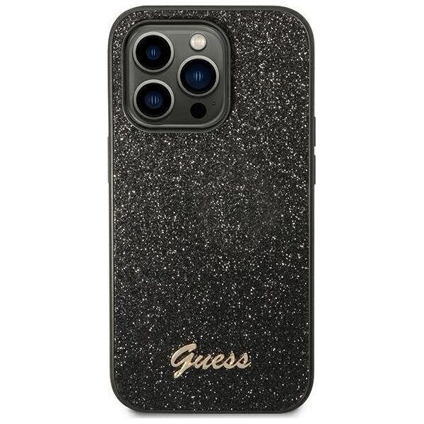 Guess Etui Guess GUHCP14LHGGSHK Apple iPhone 14 Pro czarny/black hard case Glitter Script 12311869 3666339065140
