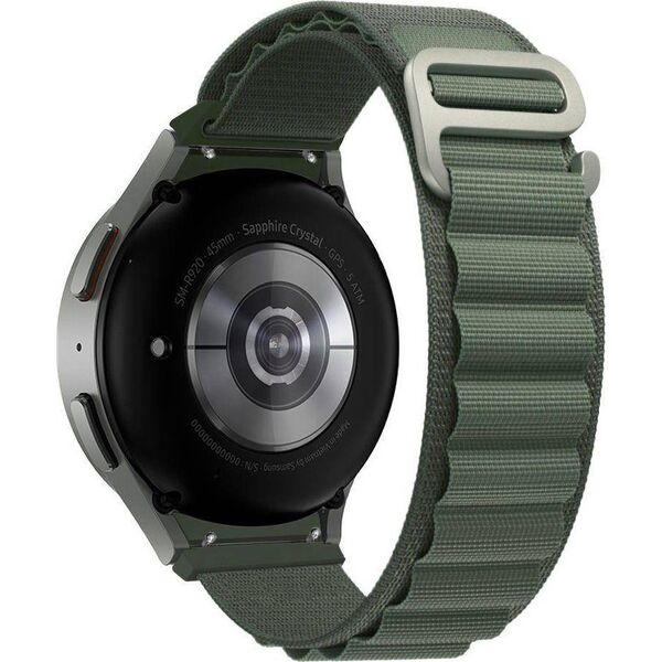 Tech-Protect TECH-PROTECT NYLON PRO SAMSUNG GALAXY WATCH 4 / 5 / 5 PRO (40 / 42 / 44 / 45 / 46 MM) MILITARY GREEN 12322560 9490713930281