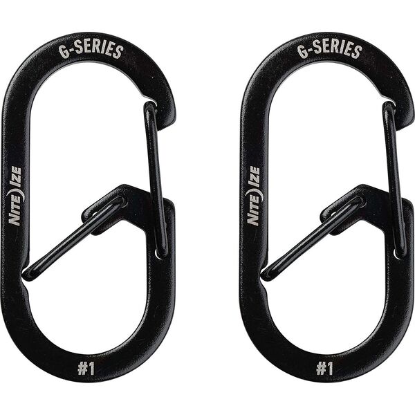 NiteIze Zestaw Karabinków Nite Ize G-Series 1 2pack Black 12363096 94664050679