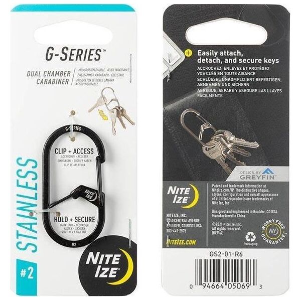 NiteIze Karabinek Nite Ize G-Series Dual Chamber Carab. #2 12363098 94664050693