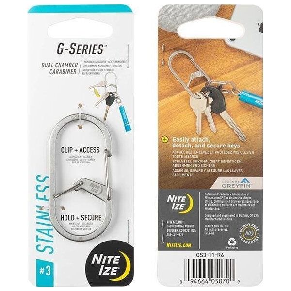 NiteIze Karabinek Nite Ize G-Series Dual Chamber Carab. 3 12363100 94664050709