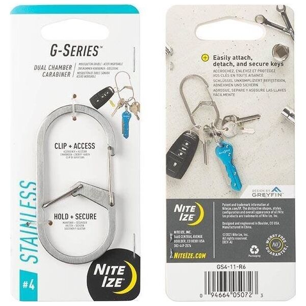 NiteIze Karabinek Nite Ize G-Series Dual Chamber Carab. #4 12363101 94664050723