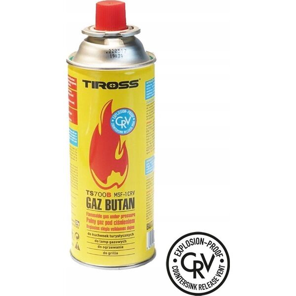 Tiross GAZ NABÓJ GAZOWY / PRZECIWYBUCHOWY SYSTEM CRV / KARTUSZ 227g / TYP MSF-1a TIROSS TS-700B 12379362 5908313332991