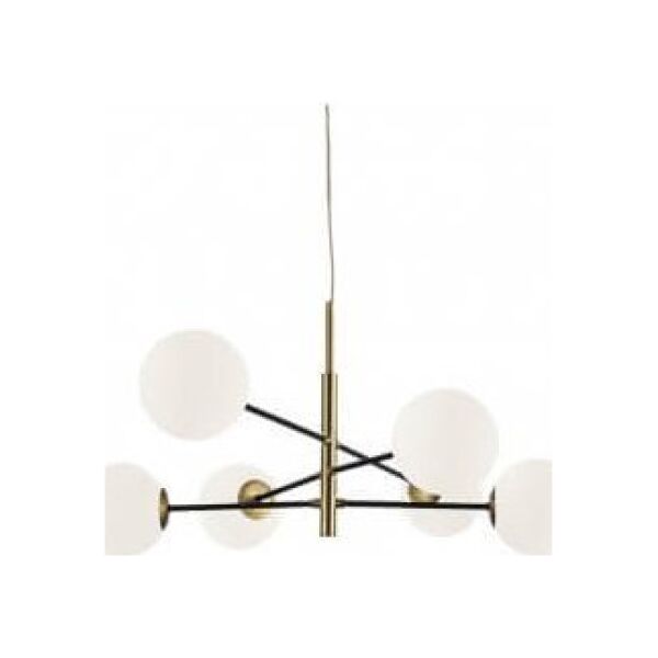 Lampa wisząca Azzardo Modernistyczna lampa wisząca Oviedo szklane kule złota biała 12400485 5901238444213