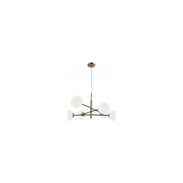 Lampa wisząca Azzardo Modernistyczna lampa wisząca Oviedo szklane kule złota biała 12400485 5901238444213
