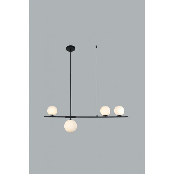 Lampa wisząca Azzardo Loftowa lampa wisząca Sandra do jadalni czarna biała 12400486 5901238444183
