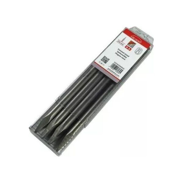 Abraboro Zestaw 4 dłut SDS-Plus szpic 250 mm ABRABORO 12407757 5999082060895
